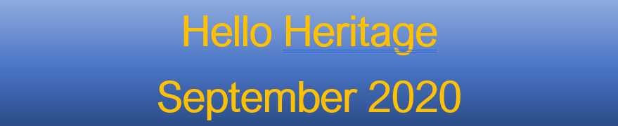 Hello heritage 2020
