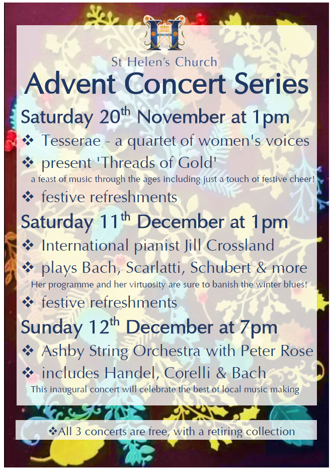 Advent concert series poster