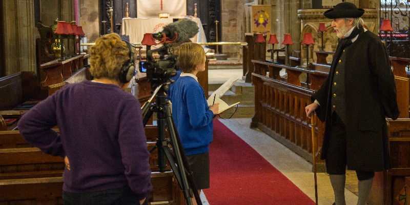 School-filmingchurchwarden